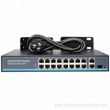 16-port 250m10/100/1000M OEM for cctv ip camera